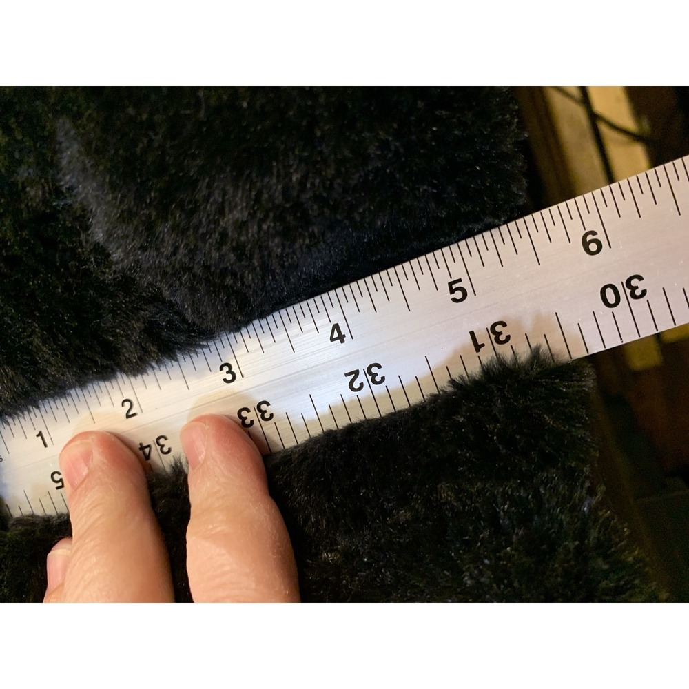 Victoria Secret Large Black Faux Fur Fuzzy Tote Bag MSRP $58 Women's - Picture 12 of 12